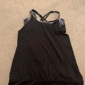 Strappy backless workout tank